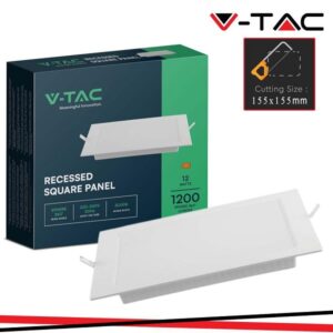 Pannello LED Incasso Quadrato 12w Luce Natura 1200 Lumen